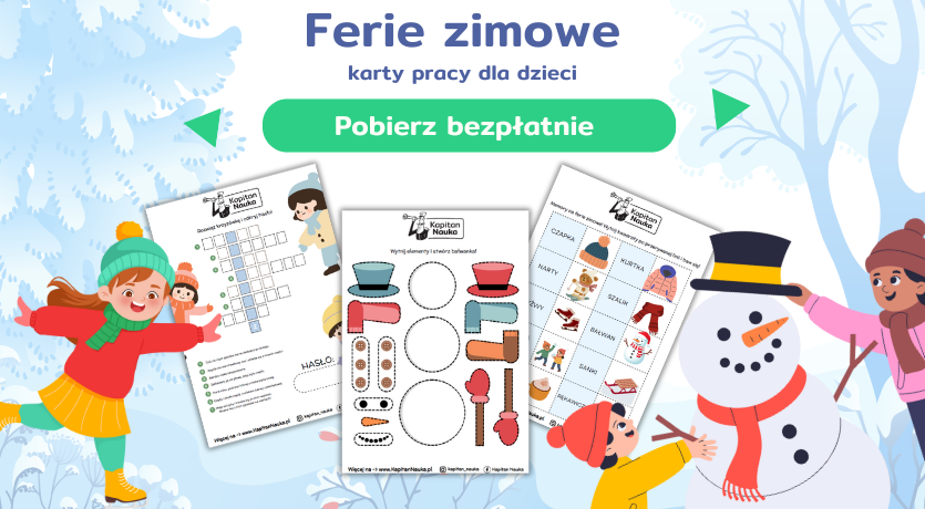 Karty pracy na Ferie zimowe 2026 do pobrania